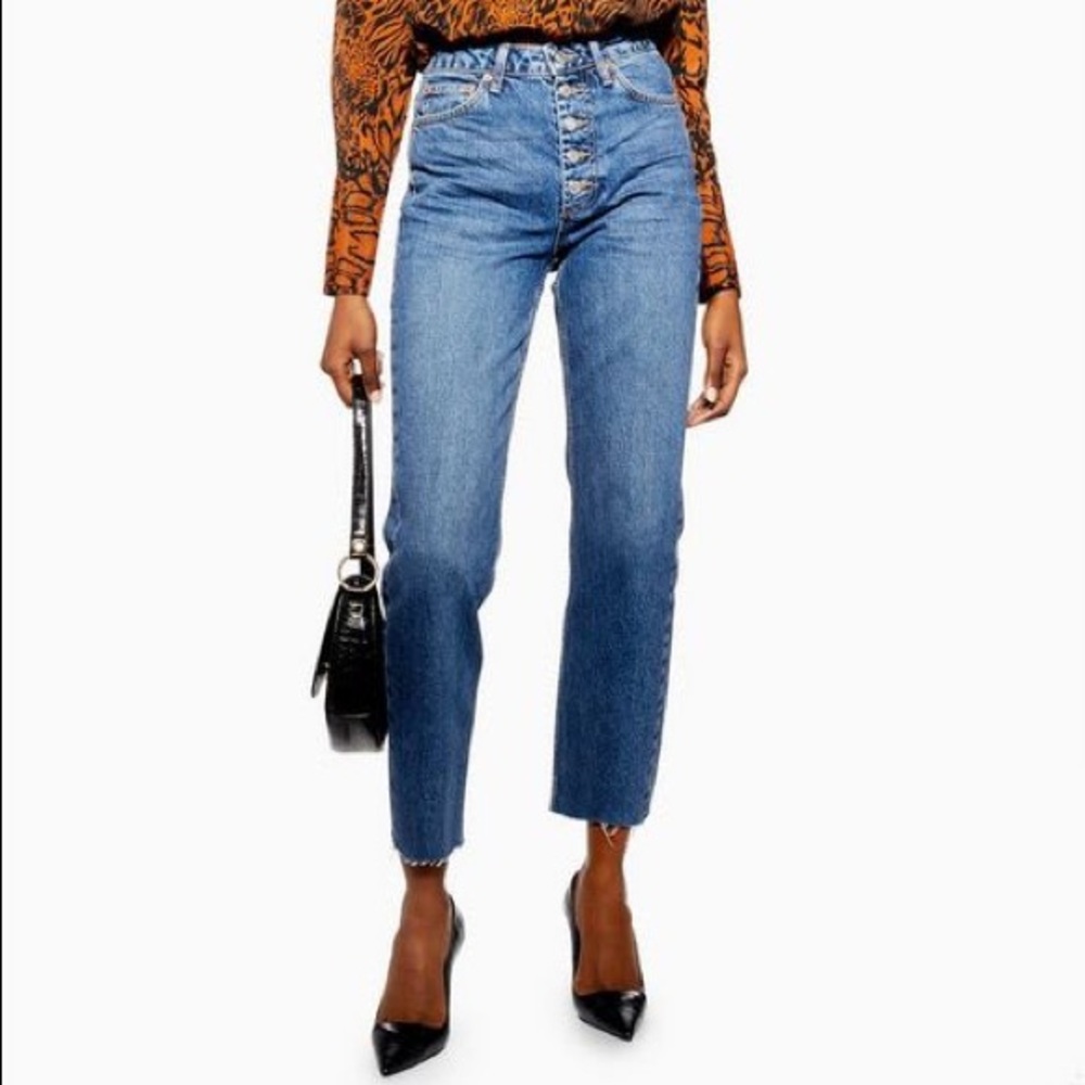 NWOT Topshop Straight Jeans